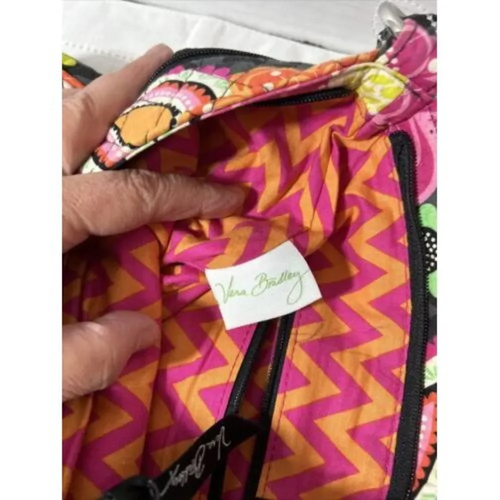 Vera Bradley  Shoulder Bag Women Neon Floral Handbag Purse 11